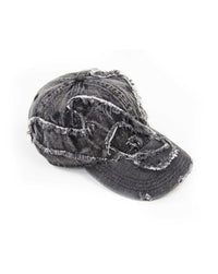 RAW DENIM CAP BLACK