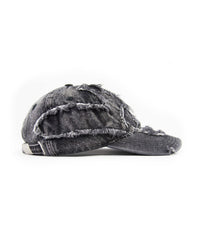 RAW DENIM CAP BLACK