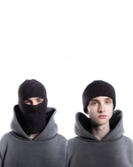 2 IN 1  KNIT BEANIE-BALACLAVA
