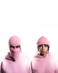 2 IN 1  KNIT BEANIE-BALACLAVA
